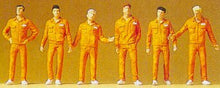 Load image into Gallery viewer, Preiser 10373 HO Scale People Working -- Mechanics In Coveralls pkg(6)