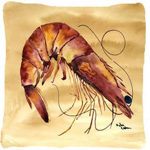 Load image into Gallery viewer, Shrimp Decorative   Canvas Fabric Pillow