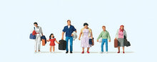Load image into Gallery viewer, Preiser 10784 HO Scale Travelers Carrying Luggage -- pkg(6)