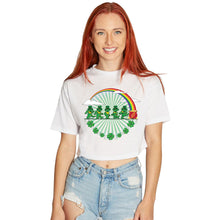 Load image into Gallery viewer, St. Paddy's Rainbow &amp; Bears Cropped Tee