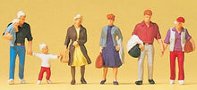 Load image into Gallery viewer, Preiser 10517 HO Scale Pedestrians -- Walking Travelers #2 pkg(6)