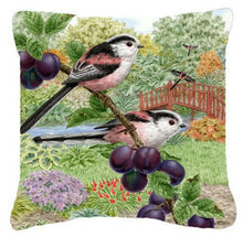 Load image into Gallery viewer, Long Tailed Tits by Sarah Adams Canvas Decorative Pillow ASAD0703PW1414