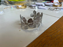 Load image into Gallery viewer, Tropical Flower Cuff Titanium Bracelet