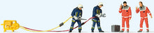 Load image into Gallery viewer, Preiser 10625 HO Scale Firemen Rescue -- 4 Figures w/Shears &amp; Spreaders