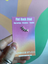 Load image into Gallery viewer, Glittering Arc Flat Back Stud