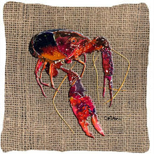 Load image into Gallery viewer, Crawfish Decorative   Canvas Fabric Pillow