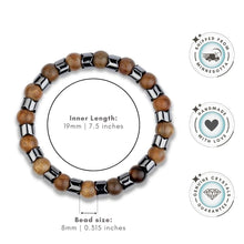 Load image into Gallery viewer, Ocean Wave Serenity Magnetic Therapy Bracelet