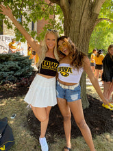 Load image into Gallery viewer, Iowa Hawkeyes White Tube Top