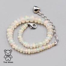 Load image into Gallery viewer, Natural Ethiopian Opal Beaded Bracelet 925 Sterling Silver