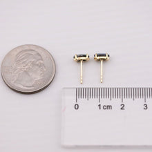 Load image into Gallery viewer, Dainty Marquise-Cut Australian Doublet Opal Stud Earrings 18K Yellow Gold