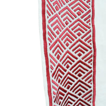 Load image into Gallery viewer, Chevron Linen Drapery with Embroidery