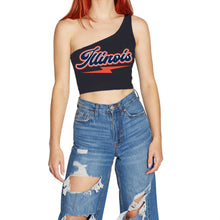 Load image into Gallery viewer, Illinois Fighting Illini Lightning One Shoulder Top