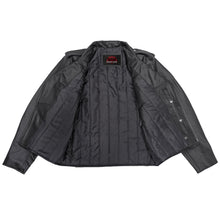 Load image into Gallery viewer, Classic Star Black Men's Leather Motorcycle Jacket – Adjustable Fit