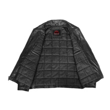Load image into Gallery viewer, Men's Black Drum Dyed New Zealand Lambskin Jacket