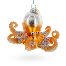 Load image into Gallery viewer, Octopus Glass Christmas Ornament