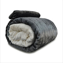 Load image into Gallery viewer, Black Ombre Velvet Quilt
