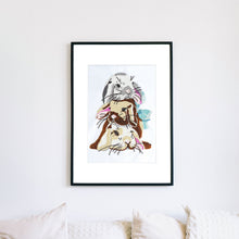 Load image into Gallery viewer, Beaded Bunny Rabbit Wall Decor