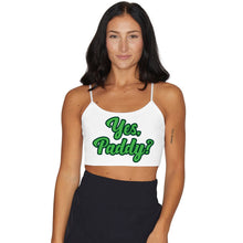 Load image into Gallery viewer, White Yes, Paddy? Spaghetti Tank