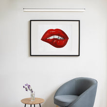 Load image into Gallery viewer, Beaded Biting Lips Wall Art