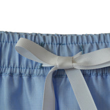 Load image into Gallery viewer, Blue Cotton Monogrammed Pajama Shorts