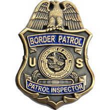 Load image into Gallery viewer, BL1-09B CBP US Border Patrol 6 piece historic through the years Honor First lapel pin set