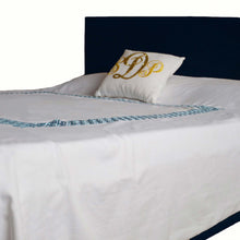 Load image into Gallery viewer, Embroidered Chippendale Duvet Cover -White 300 TC Embroidery Bedding