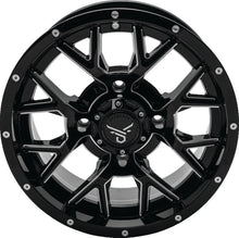 Load image into Gallery viewer, QuadBoss, QuadBoss Barbwire 14x7 Aluminum Wheel with 5+2 Offset for Powersports Vehicles (Part #608573)