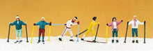 Load image into Gallery viewer, Preiser 10312 HO Scale Recreation &amp; Sports -- Cross-Country Skiers pkg(6)