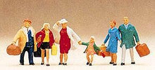 Load image into Gallery viewer, Preiser 10281 HO Scale Passengers -- Travelers w/Luggage