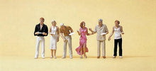 Load image into Gallery viewer, Preiser 10440 HO Scale Wedding Participants -- Guests at Buffet
