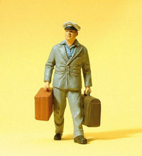 Load image into Gallery viewer, Preiser 45511 G Scale Working People -- US Porter w/Luggage