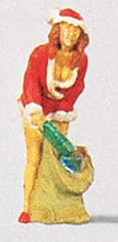 Load image into Gallery viewer, Preiser 29028 HO Scale Santa's Helper 2 -- With Sack of Gifts