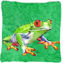 Load image into Gallery viewer, Frog Decorative   Canvas Fabric Pillow