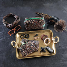 Load image into Gallery viewer, 4 Pack Satin Hair Tie Pack in Black / Brown / Cheetah / Nude | Stretchy Scrunchies Hair Accessory