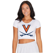 Load image into Gallery viewer, Virginia Cavaliers White Babydoll Tee