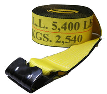 Load image into Gallery viewer, 4" Winch Strap w/ Flat Hook | FLATBED STRAP