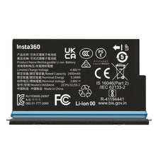 Load image into Gallery viewer, Insta360 X5 Replacement Battery | Official 9.34Wh Rechargeable Battery + Case