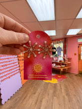 Load image into Gallery viewer, Sparkle Statement Snowflake Earrings