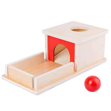 Load image into Gallery viewer, Montessori Object Permanence Box with Tray and Ball
