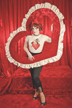 Load image into Gallery viewer, All My Love Fitted Tee in Ivory