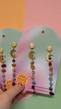 Load image into Gallery viewer, Rainbow Rock Dangles