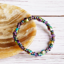 Load image into Gallery viewer, Magnetic Therapy Bracelet - Blue and Purple