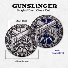Load image into Gallery viewer, Gunslinger - Single 45mm Class Coins
