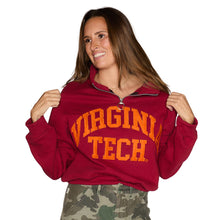Load image into Gallery viewer, Virginia Tech Quarter Zip Sweatshirt