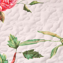 Load image into Gallery viewer, DaDa Bedding Romantic Roses Pink White Lovely Floral Quilted Dining Table Runner (879)