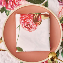 Load image into Gallery viewer, DaDa Bedding Set of 4-Pieces Romantic Roses Pink Floral Dining Table Napkins 18" x 18" (879)