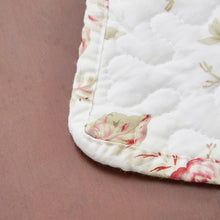 Load image into Gallery viewer, DaDa Bedding Set of 4-Pieces Dainty Cottage Floral Roses Quilted Cotton Dining Table Placemats 13” x 19” (3036)