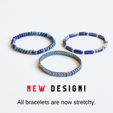 Load image into Gallery viewer, Lapis Lazuli &amp; Hematite Pain Relief Bracelet Pack (Set Of 3)