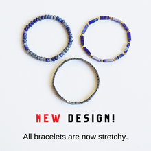 Load image into Gallery viewer, Lapis Lazuli &amp; Hematite Pain Relief Bracelet Pack (Set Of 3)