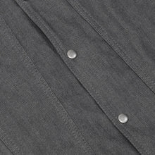 Load image into Gallery viewer, Men's Rough Rub-Off Raw Finish Broken Gray Denim Vest